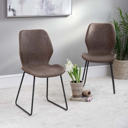 Faux Leather Chairs