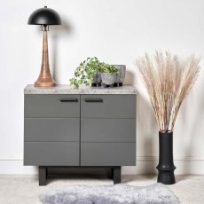 Industrial Small Sideboard - Faux Concrete Industrial Small Sideboard - Faux Concrete