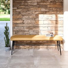 Ripley Flat Bench - Mustard