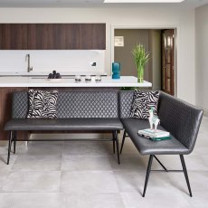 Ripley Corner Bench Left Hand Facing - Grey