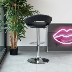 Plump Bar Stool in Black Plump Bar Stool in Black