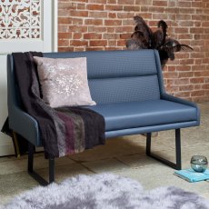 Jupiter Bench With Backrest in Navy