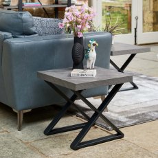 Jupiter Faux Concrete Lamp Table