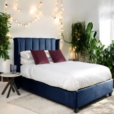 Santana Ottoman Double Bed - Dark Blue Santana Ottoman Double Bed - Dark Blue
