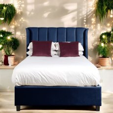 Santana Ottoman Double Bed - Dark Blue Santana Ottoman Double Bed - Dark Blue