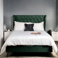 Lucille King Size Bed - Green Lucille King Size Bed - Green