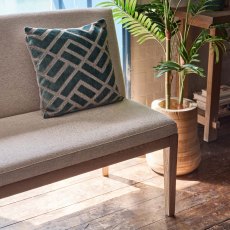 Hampton Beige Corner Bench - Left Hand Facing