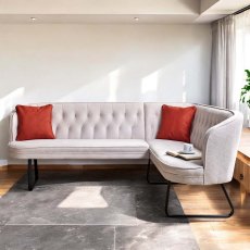 Frampton Corner Bench - White (Left Hand Facing) Frampton Corner Bench - White (Left Hand Facing)