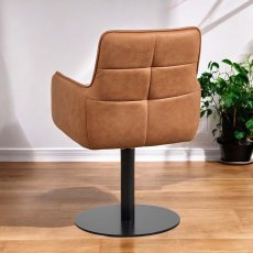 Arno Cognac Real Leather Dining Chair (Set of 2) Arno Cognac Real Leather Dining Chair (Set of 2)