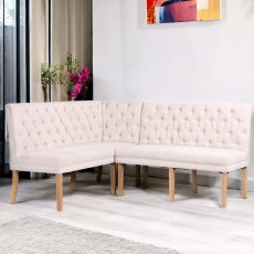 Boston Corner Bench in Natural (Right Hand Facing) Boston Corner Bench in Natural (Right Hand Facing)