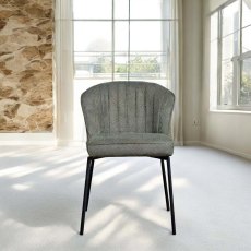 Tristan Petrol Fabric Dining Chair (Set of 2) Tristan Petrol Fabric Dining Chair (Set of 2)