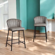 Tristan Grey Bar Stool (Set of 2)