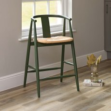 Long Island Bar Stool - Olive Green