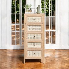 Boho 5 Drawer Tall Chest Boho 5 Drawer Tall Chest
