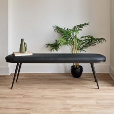 Austin Dining Bench 160cm in Black Austin Dining Bench 160cm in Black