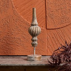 Conical Wooden Trophy Ornament - Vintage Gold Conical Wooden Trophy Ornament - Vintage Gold