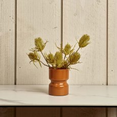 Glass Drum Vase in Passion - Small Glass Drum Vase in Passion - Small