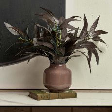 Glass Base Vase in Misty Rose - Small Glass Base Vase in Misty Rose - Small