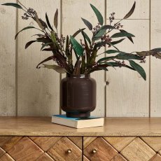 Glass Base Vase in Carbon - Large