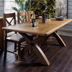 Ledbury 150-200cm Extending Dining Table with X Legs