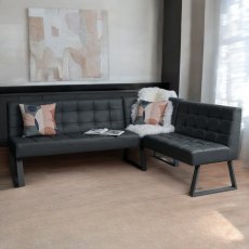 Rubix Corner Bench in Grey