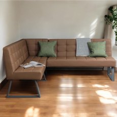 Rubix Corner Bench in Tan