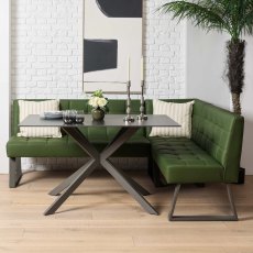 Saturn Dining Table 135cm in Dark Grey