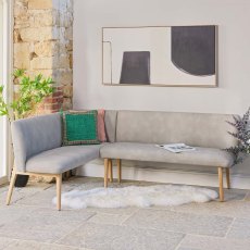 Fairmile Corner Right Hand Facing Bench - Misty