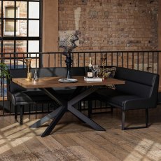 Jupiter Dark Oak Dining Table 150cm Jupiter Dark Oak Dining Table 150cm