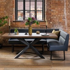 Jupiter Dark Oak Dining Table 180cm