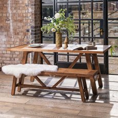 Brisbane 180cm Dining Table & 160cm Bench