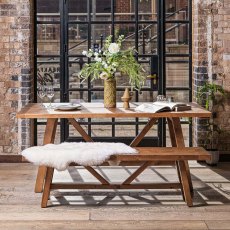 Brisbane 180cm Dining Table & 160cm Bench