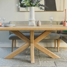 Fairmile 200cm Dining Table with Fairmile Corner Bench - LHF