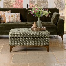 Hartpury Storage Ottoman in Green Maze Hartpury Storage Ottoman in Green Maze