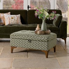Hartpury Storage Ottoman in Green Maze Hartpury Storage Ottoman in Green Maze