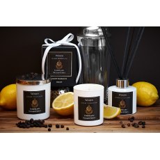 Luxury Large Single Wick White Glass Juniper & Sicilian Citrus Candle Luxury Large Single Wick White Glass Juniper & Sicilian Citrus Candle