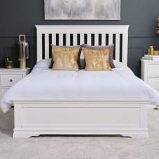 Didcot Slatted Bed Frame - White