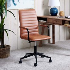 Trend Adjustable Desk Chair - Vintage Brandy