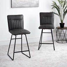 Hardy Bar Stool - Grey (Set of 2) Hardy Bar Stool - Grey (Set of 2)