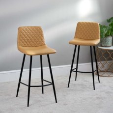 Ripley Bar Stool - Mustard (Set of 2)
