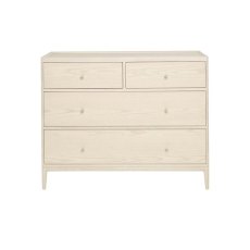 Ercol Salina 4 Drawer Wide Chest - Pale Timber