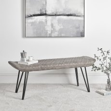 Finnick Flat Bench - Light Grey