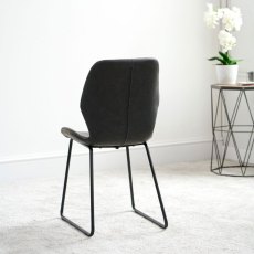 Callum Dark Grey Dining Chair (Set of 2)