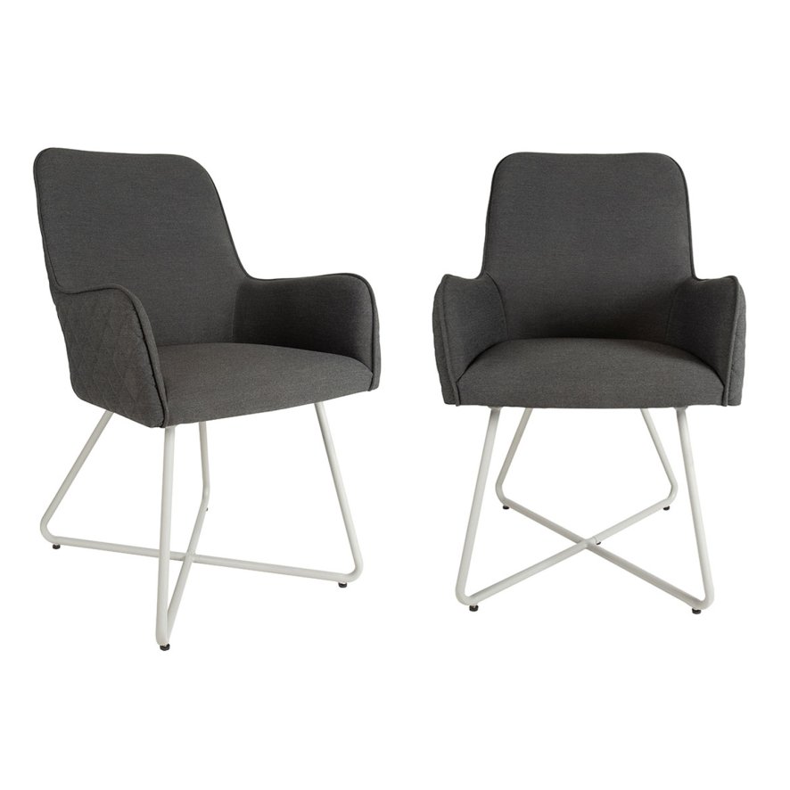 An image of Santorini Outdoor Dining Chairs and Covers Set of 2