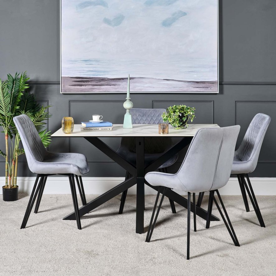 Clearance Eastcote 135cm Dining Table - White