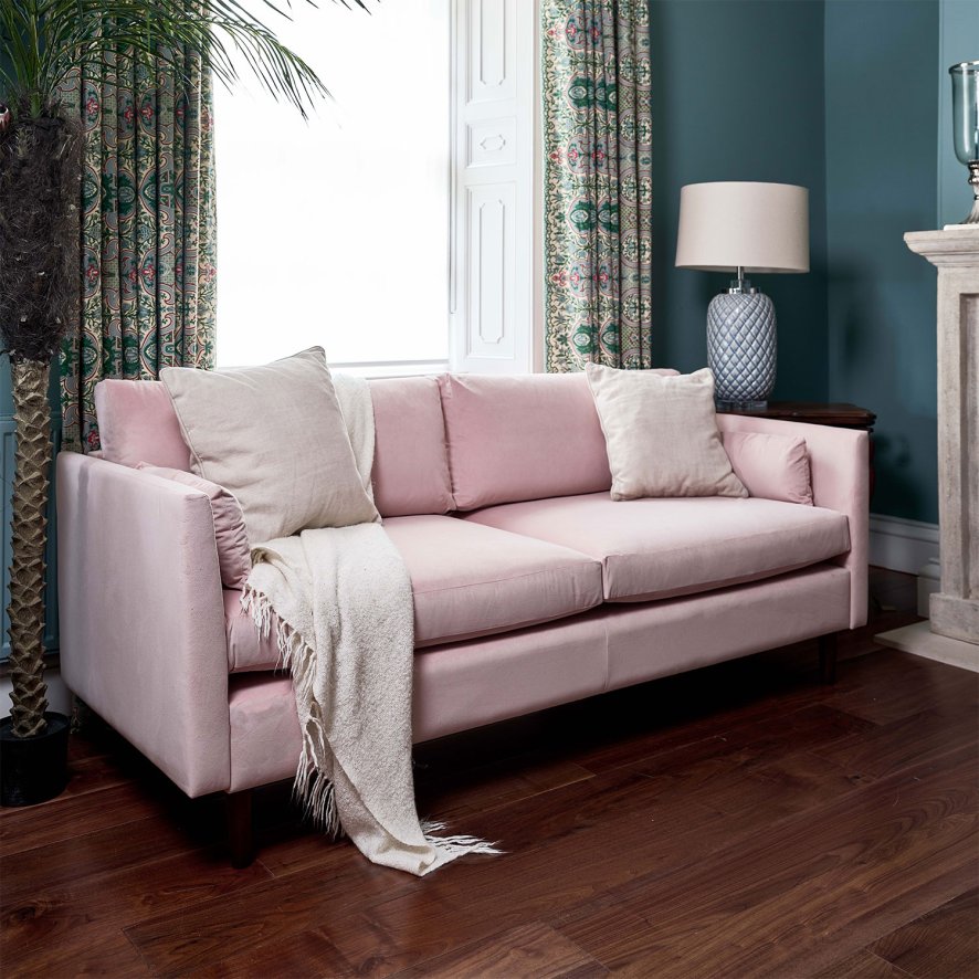 Clearance James Sofa In A Box - 3 Seater in Placido Powder