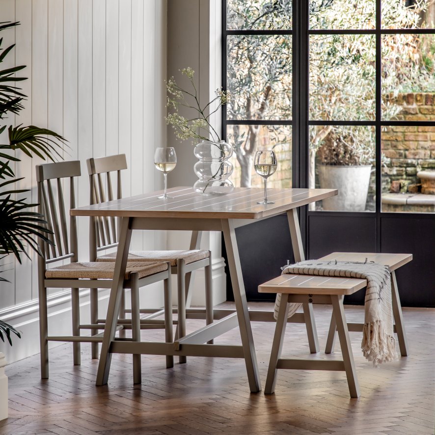 Woods Harrogate Trestle Table in Prairie