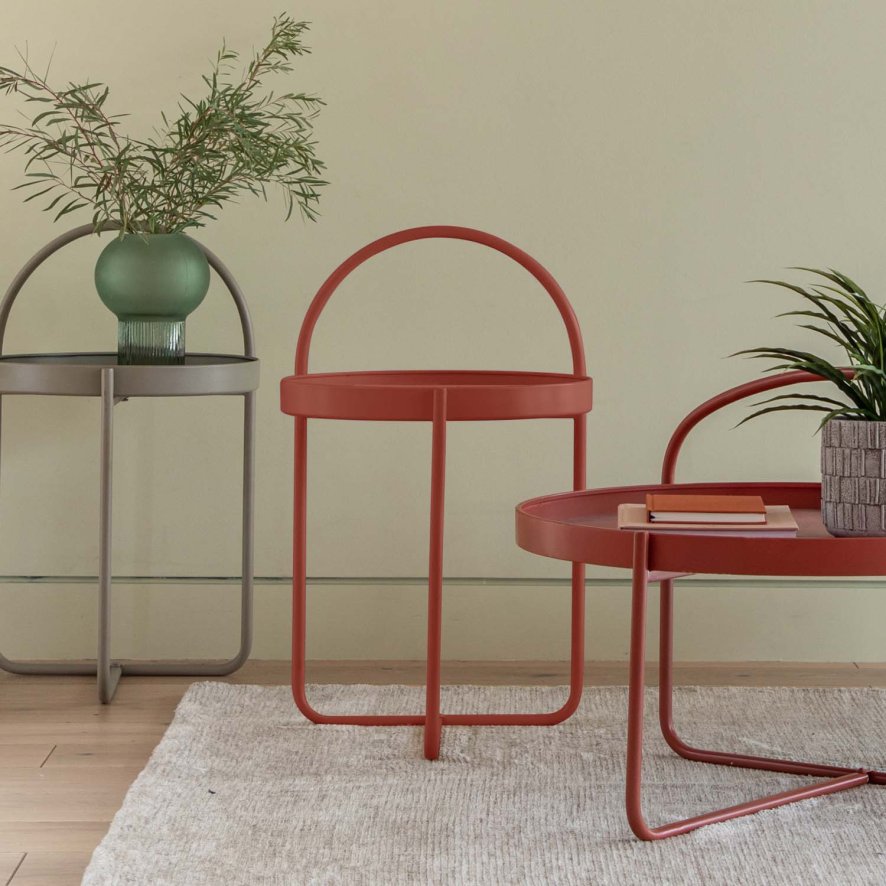 Woods Melksham Lamp Table in Coral