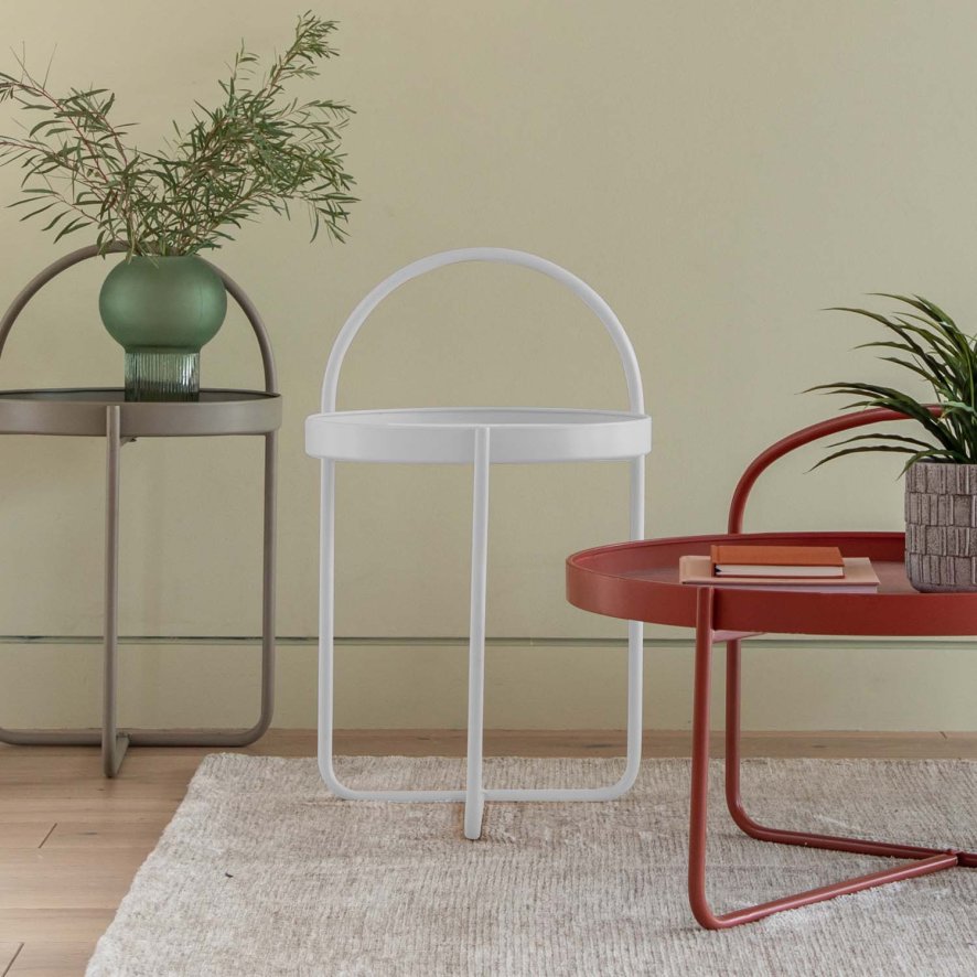 An image of Melksham Lamp Table in White