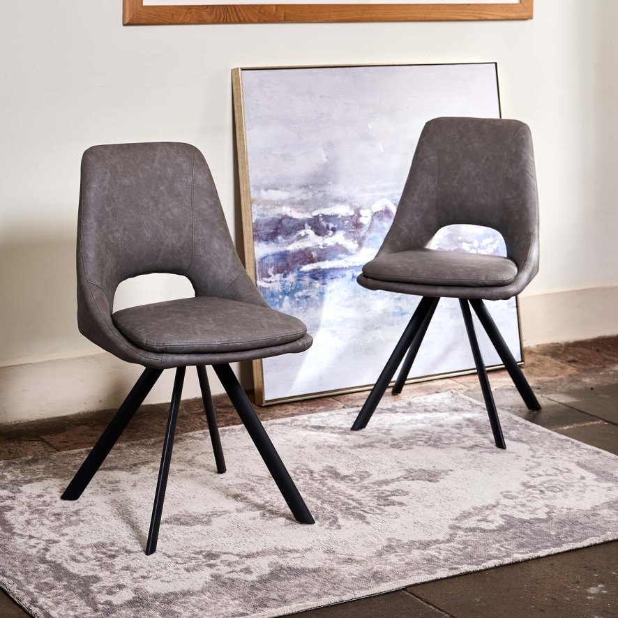 Woods Sebastian Grey Dining Chair (Set of 2)